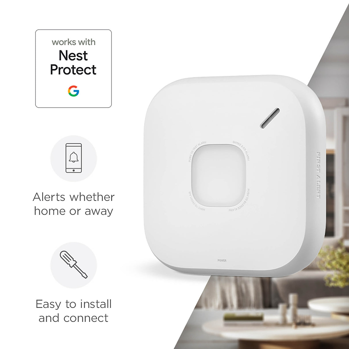 Smart Smoke and CO Alarm Features