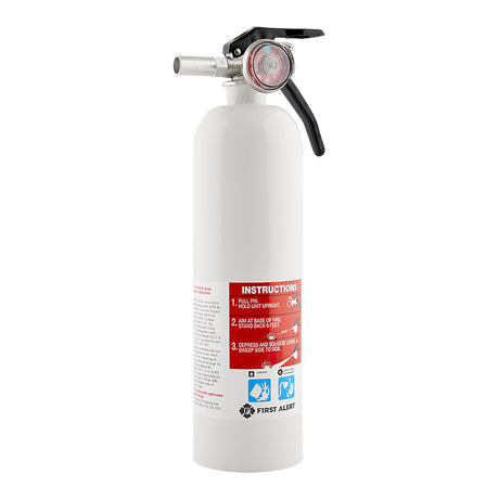 SkuImg;REC5;Rec5_FE5GR_Angle_900x900px.jpg;White Fire Extinguisher at an angle