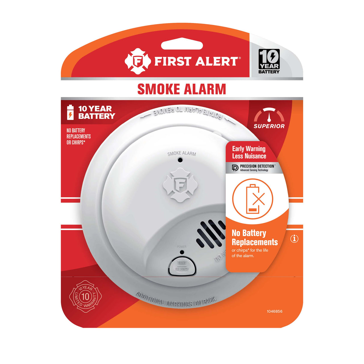 Smoke Alarm front view in package