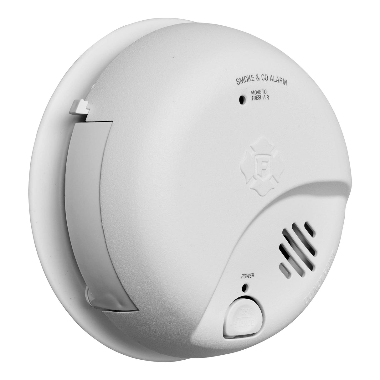 Smoke and Carbon Monoxide Alarm at an angle